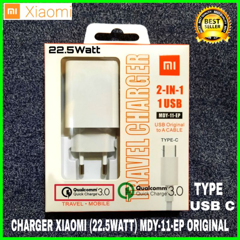 CHARGER XIAOMI FAST CHARGING XIAOMI POCO M3 (22,5W) ORIGINAL 100%