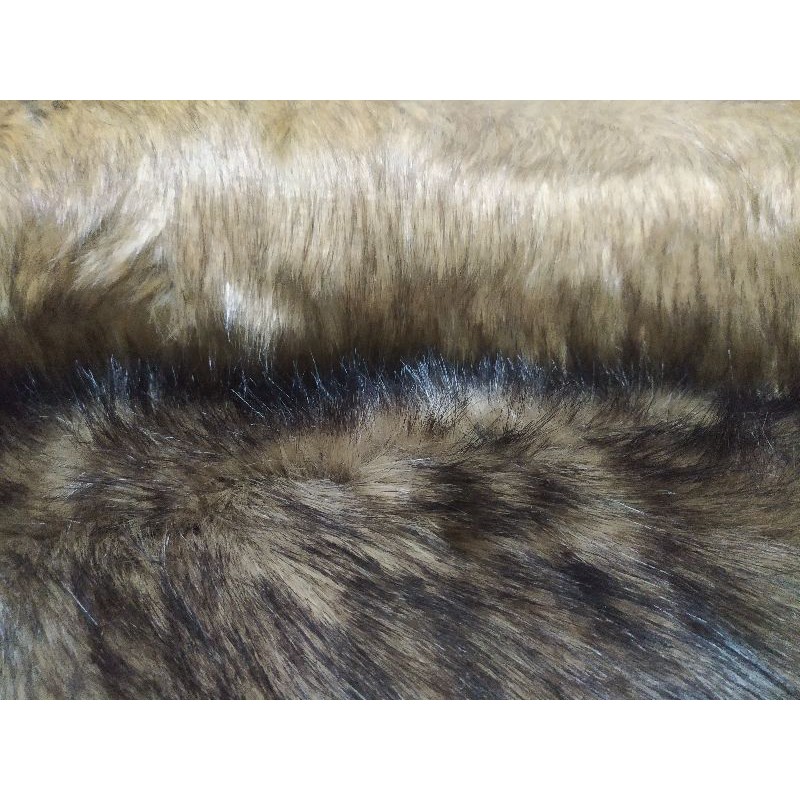 150x150cm Animal Pattern Wolf Kain Karpet Bulu Faux Fur Motif