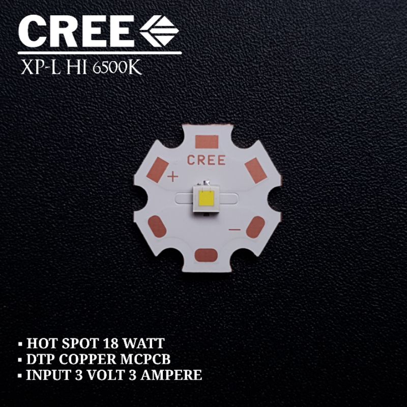 CREE XP-L XPL HI PUTIH 20MM TEMBAGA LED EMITTER COPPER PCB