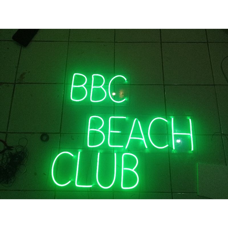 Custom neon flex per huruf