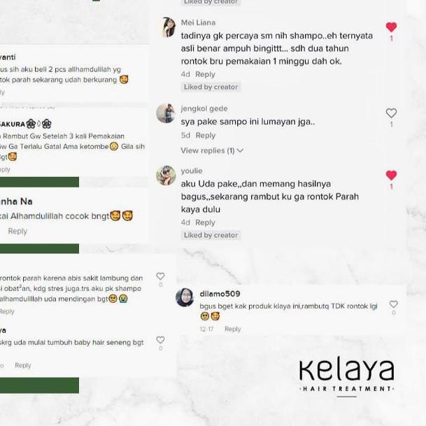 KELAYA HAIR TREATMENT SHAMPOO / SHAMPO KELAYA / SHAMPO KELAYA ORIGINAL / SAMPO KELAYA ORIGINAL / KEL