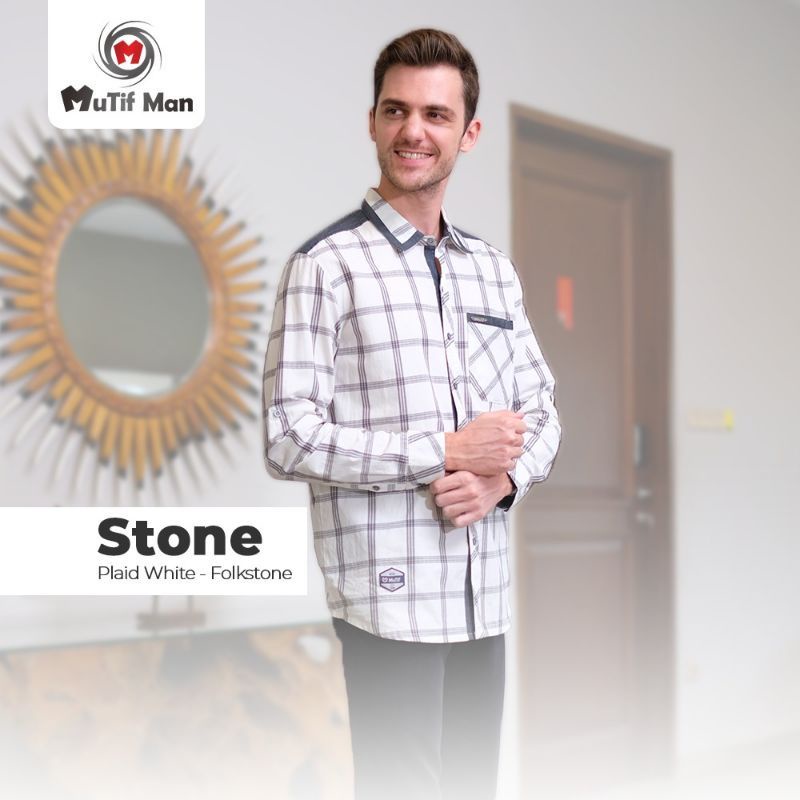 mutif man stone lengan panjang