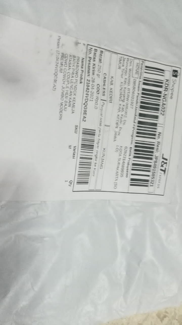 Prabowo Pendek Kemeja Batik Pria Lengan Kain Atasan Couple Hem Baju Cowo Cowok Jumbo Modern Premium