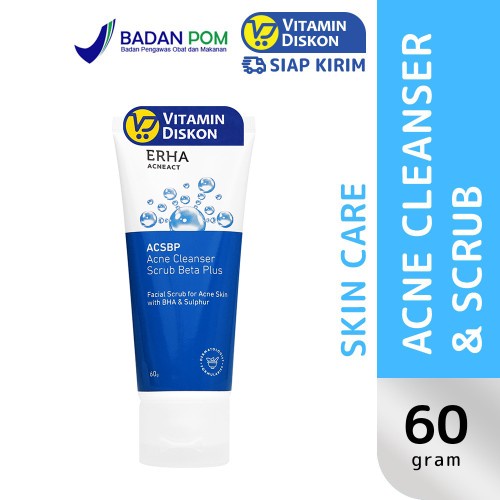 CS1- ERHA Acne Cleanser Scrub Beta Plus (ACSBP) 60ml