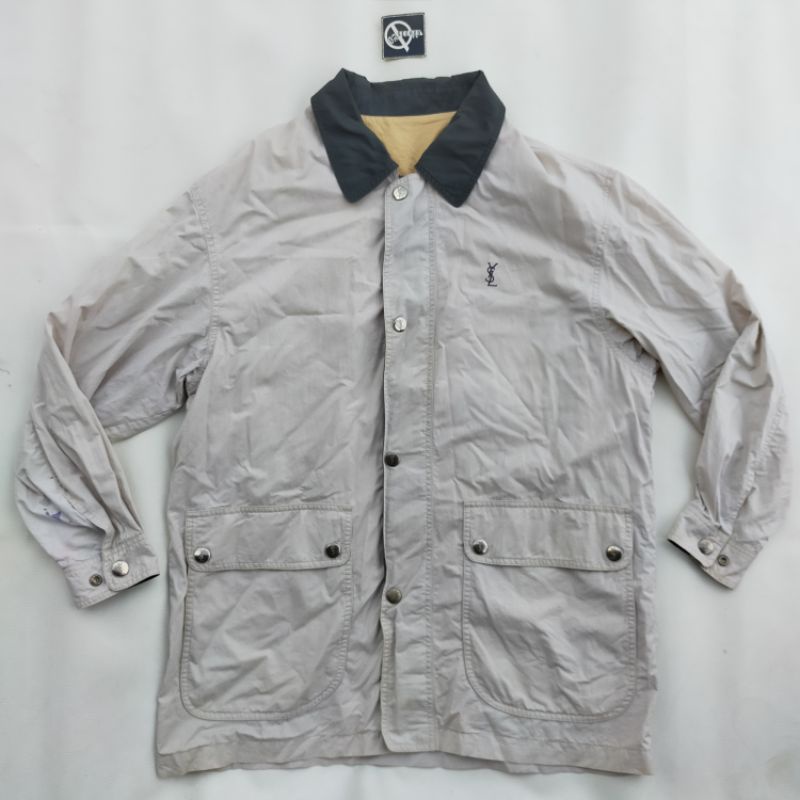 jaket parka yves saint laurent second bekas preloved original branded