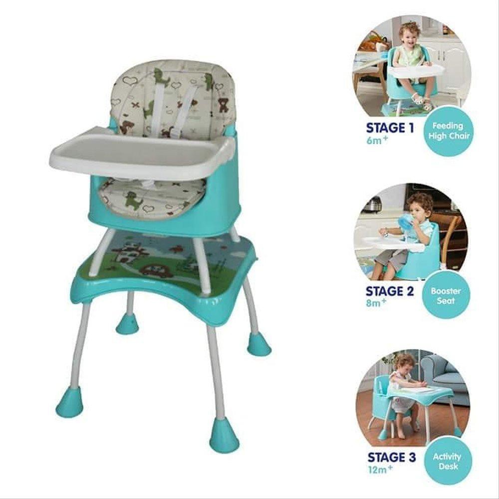 Baby Safe High Chair And Booster Seat Green Tempat Duduk Bayi Green Shopee Indonesia