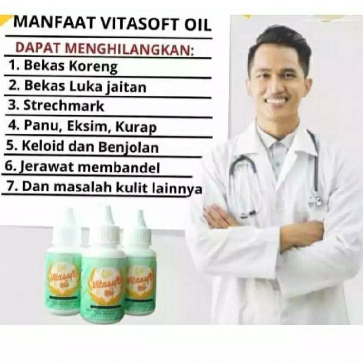 VITASOFTOIL ORIGINAL VITA OIL VITASOFT OIL PENGHILANG KELOID ☑➱ (Diskon)