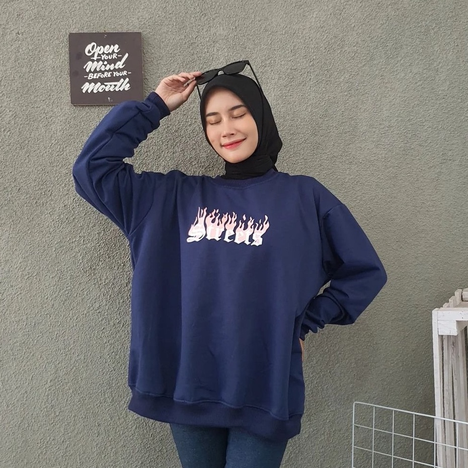 Street Sweater XXL - Sweater Oversize Unisex Terbaru