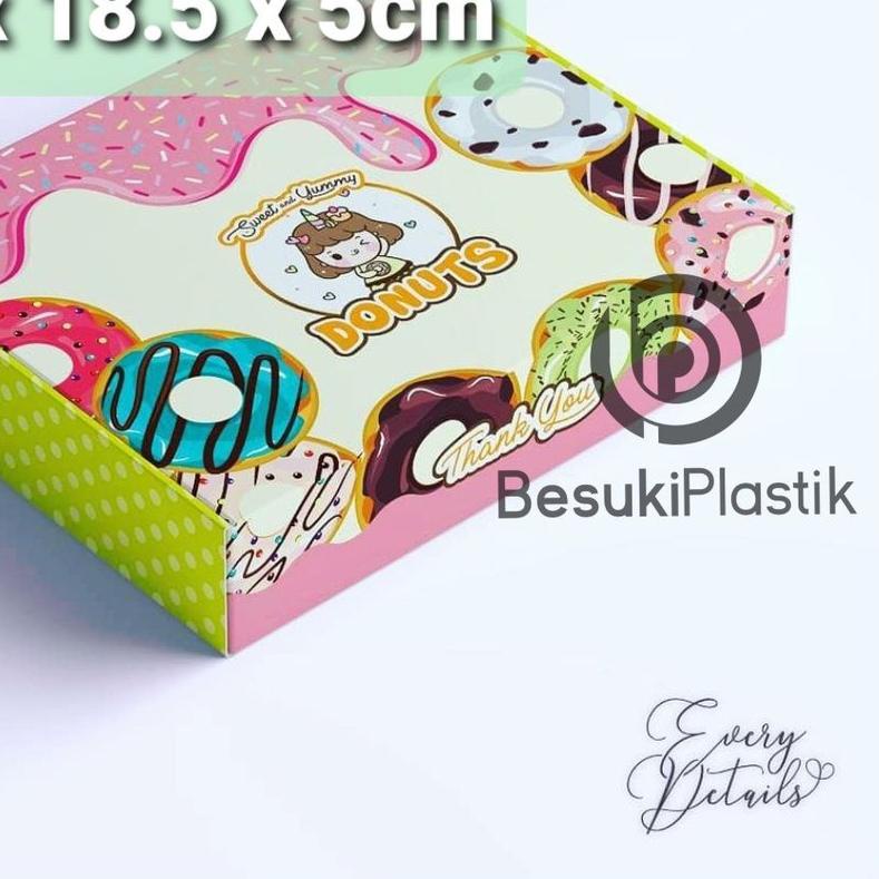 

➽ Dus Donut YUMMY / Dus Donut 6 Gambar / Kerdus Donut Cetak / Dos Donut ❁