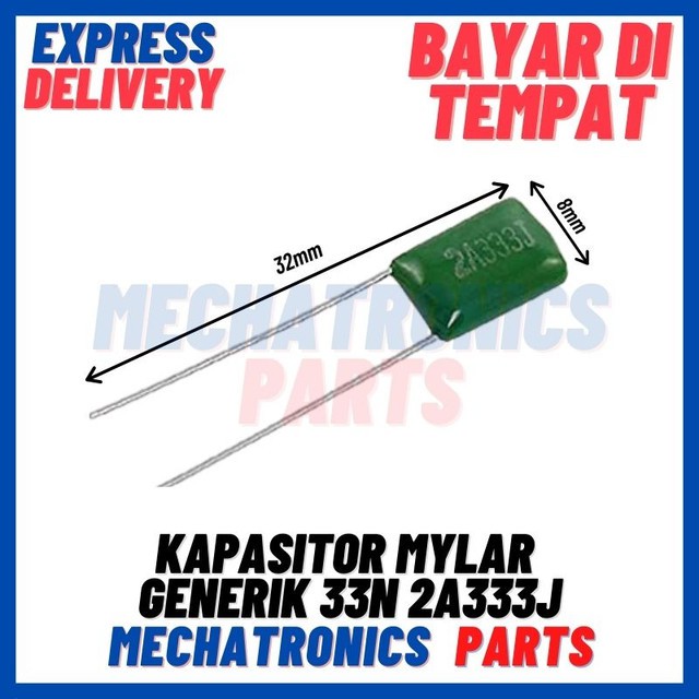 [PAS-9284] KAPASITOR MYLAR GENERIK 33N 2A333J