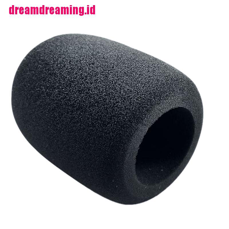 Ddid Belle 2pcs Cover Busa Pelindung Mikrofon Studio Ukuran 75x60mm Warna Hitam