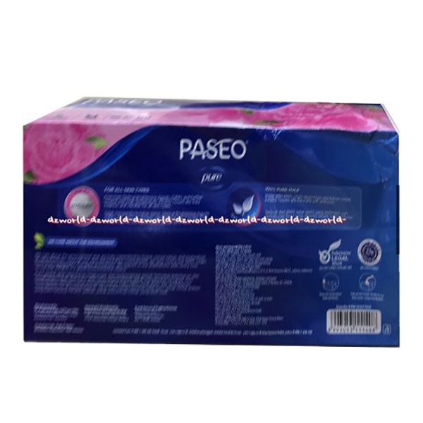 Paseo Luxuriously 120sheet Soft Tissu Box Kemasan Kotak Tisu Paseo Pink 2Ply Tissue Box Paseo Lux Xuriously