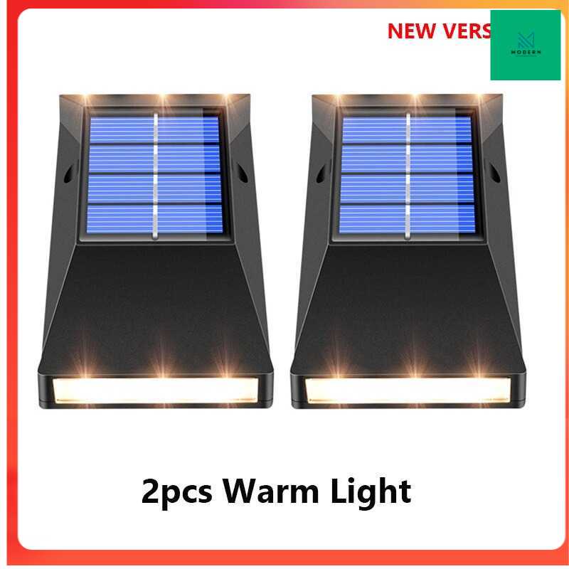 TD - CGH Everso Lampu Solar LED Outdoor Wall Warm White 2 PCS Waterproof - L30