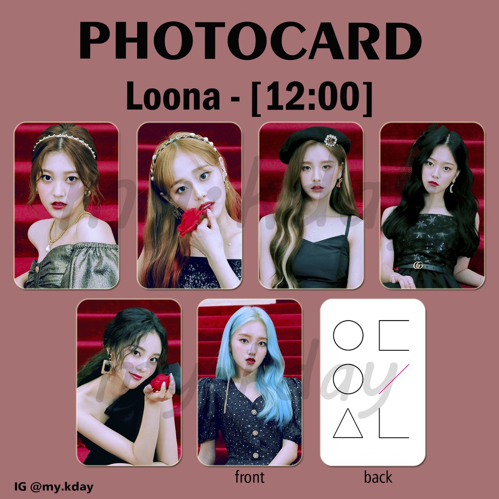 PC-0202, Unofficial Photocard Loona [12:00] 2 sisi