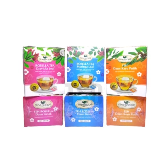 

TEH CELUP KESEHATAN ISI 12 PCS - HEALTHY TEA HEALTHY BENEFITS - TEH ROSELLA KELOR SIRSAK DAUN KAYU PUTIH