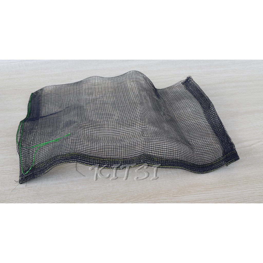 Size "S" Kantong Waring Jaring Media Filter + Tali Pengikat Waring Kolam Ikan Anti Geser Uk. KECIL