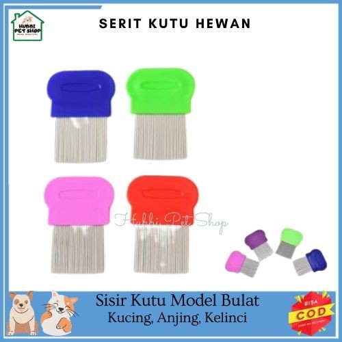 Sisir kutu hewan kucing/anjing dll