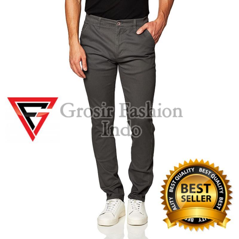 CELANA PANJANG PRIA CHINO VOLCOM BAHAN MELAR  DISTRO | SURFING | JUMBO