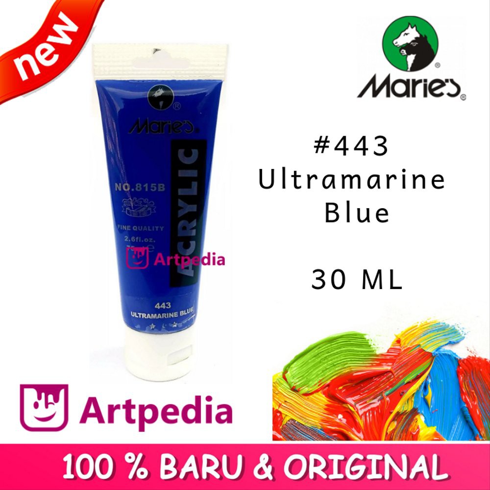 

Dijual Maries - Ultramarine Blue - Maries Acrylic Paint 30ML - Cat Akrilik Maries 30 ML Murah