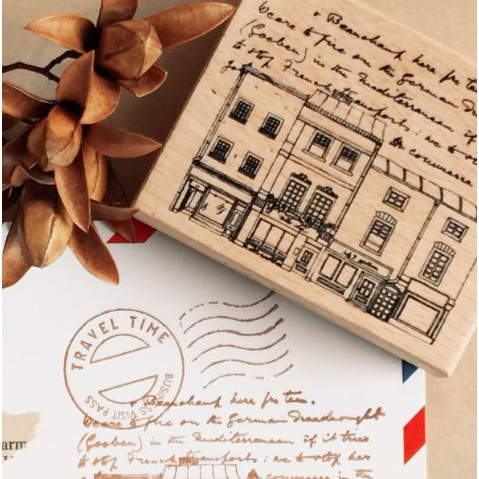 

LadyF05 Rubber Stamp - British Town C