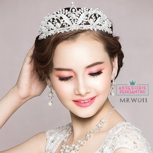 [STOCK TERBATAS] MAHKOTA BRIDAL AKSESORIS PENGANTIN CROWN WEDDING TIARA MRW011