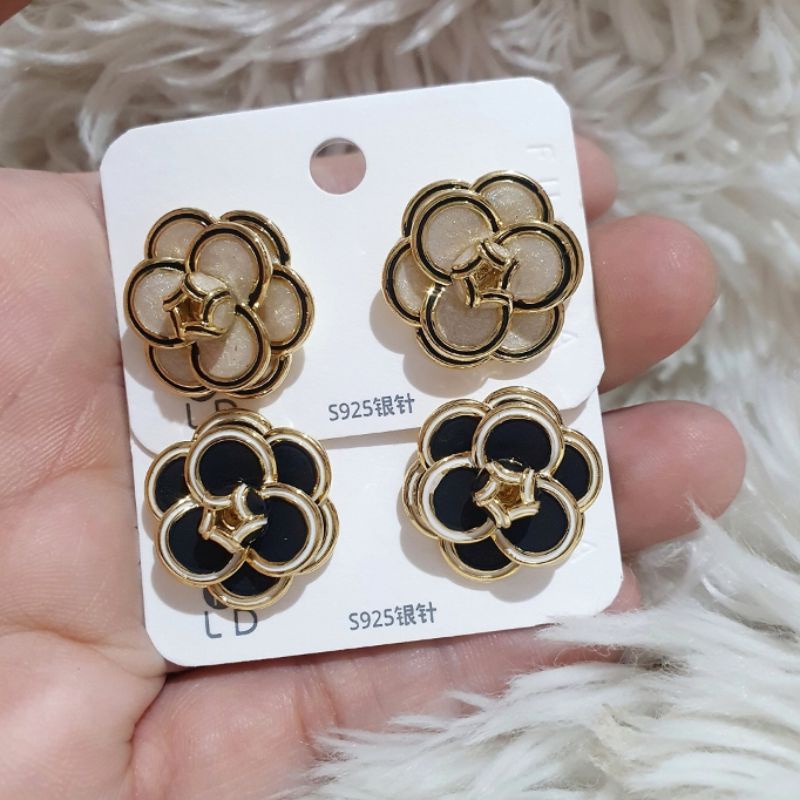 Anting Silver925 perak anting ch Branded band Premium Quality Anti karat anti alergi Starling silver platgold Ts892