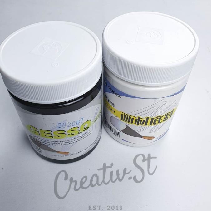 

Ready oke] Maries Gesso White / Black 500 ml