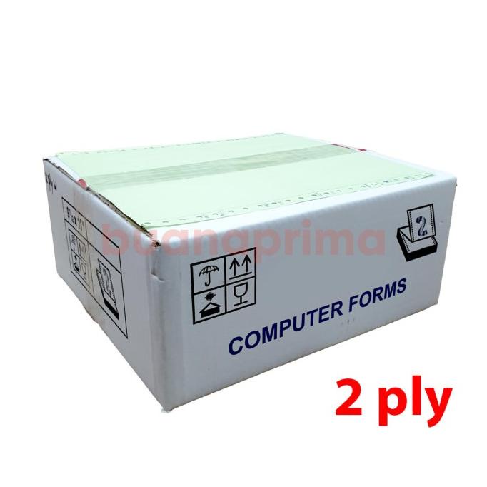 

Continuous Form 9.5 x 11" 2 Ply bagi 2 dan full Kertas Computer NCR