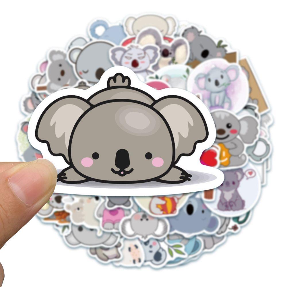 Mxbeauty Cute Koala Stiker Tahan Air Kreativitas Dekorasi Koper Kartun Skateboard Ponsel DIY Scrapbooking