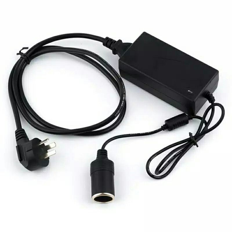 Adaptor ac to dc 12 volt lighter soket conventer 220 volt ke 12 volt