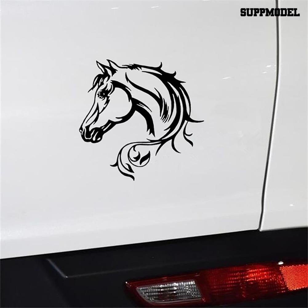 Stiker Reflektif Motif Kepala Kuda Untuk Dekorasi Bodykaca Jendela Mobil