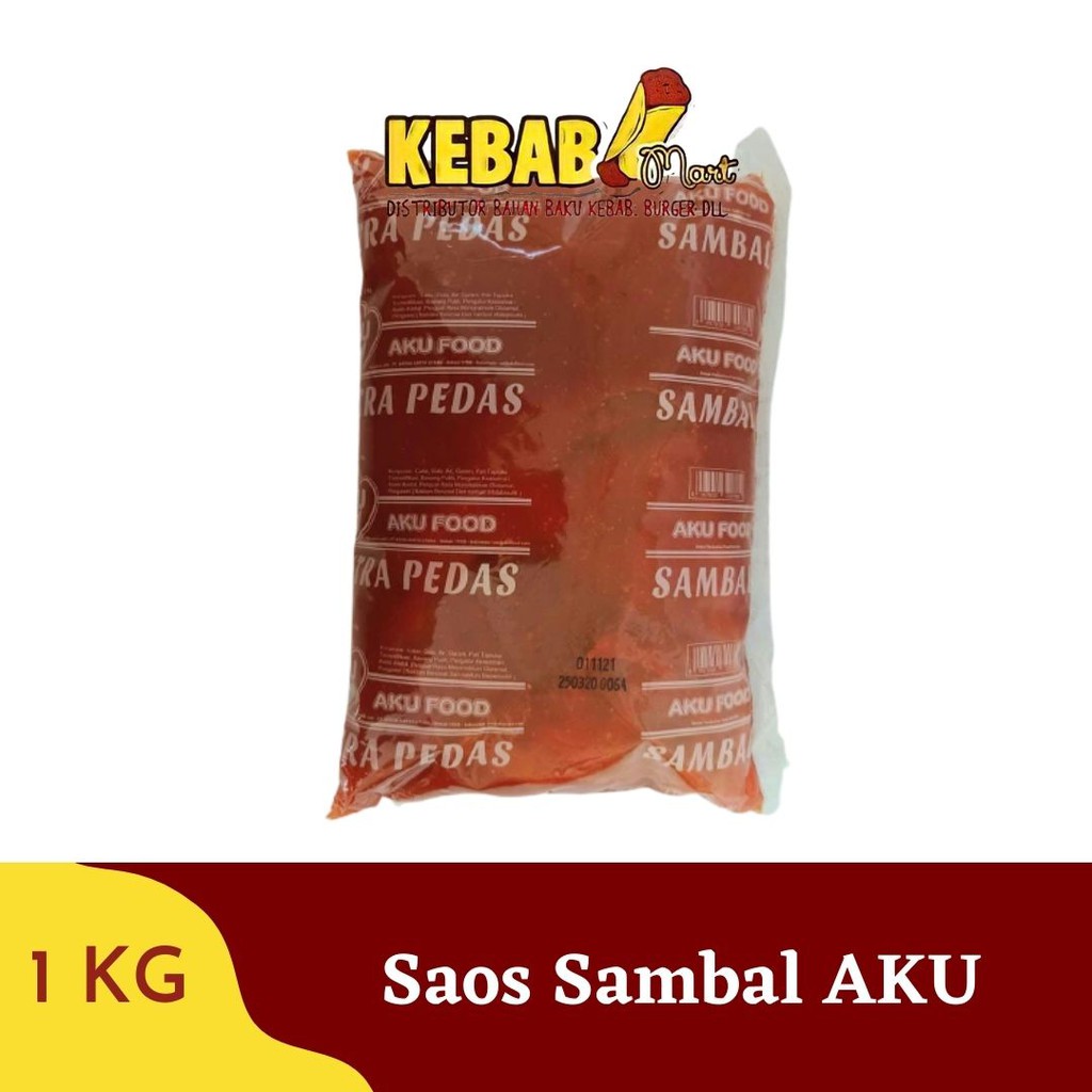 Saus sambal merk AKU Extra Hot