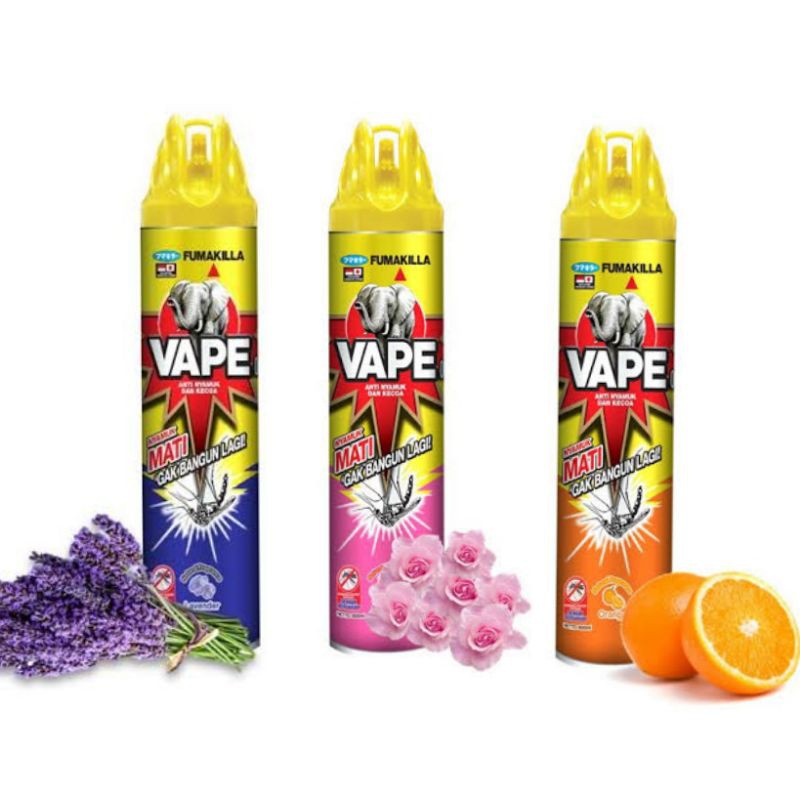 Vape Spray Anti Nyamuk 600 ml ORIGINAL-BPOM