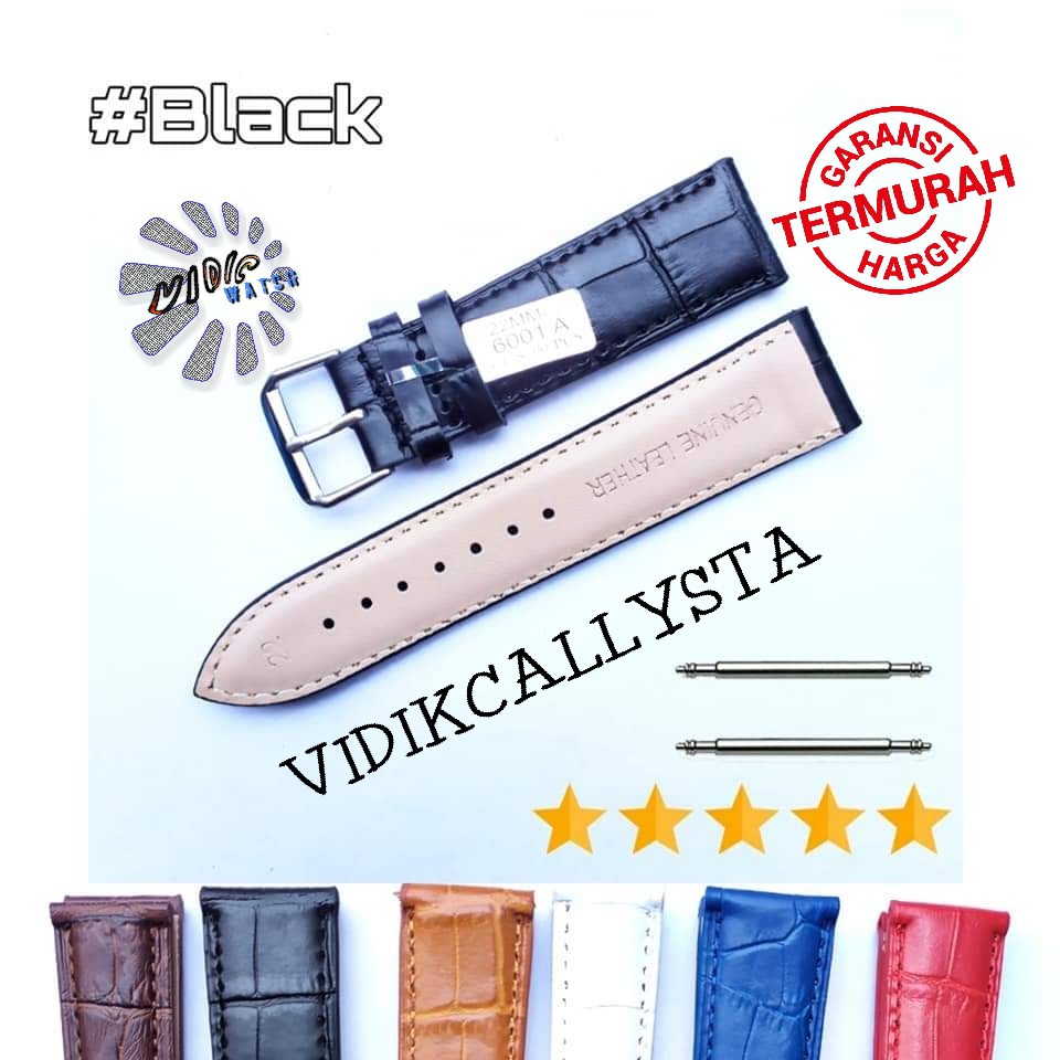 Strap Watch leather 12mm 16mm 18mm 20mm 22mm 24mm Tali Kulit Jam tangan Timeking Free Pen