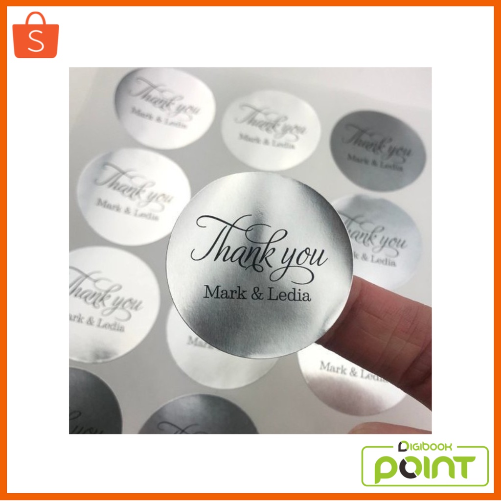 

Stiker Label Makanan Custom Bahan Gold / Silver Print & Cut - Gold