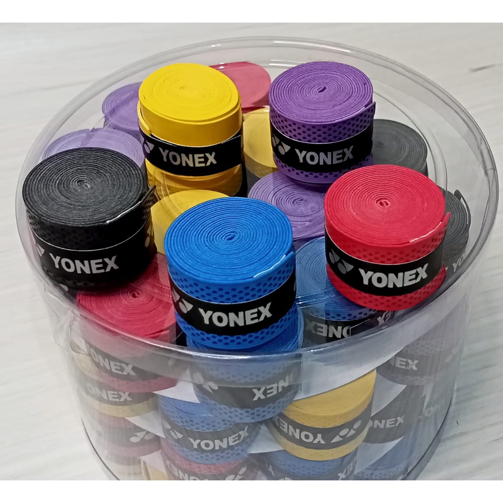 TERMURAH ISI 60 Grip Karet Badminton Bulutangkis Yonex warna di mix ada isi 60 pcs