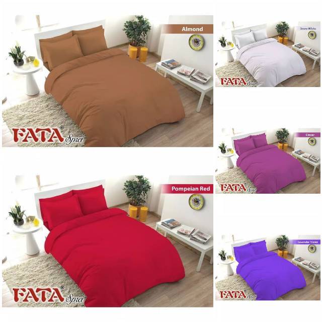 Bedcover saja fata polos ukuran 210x210