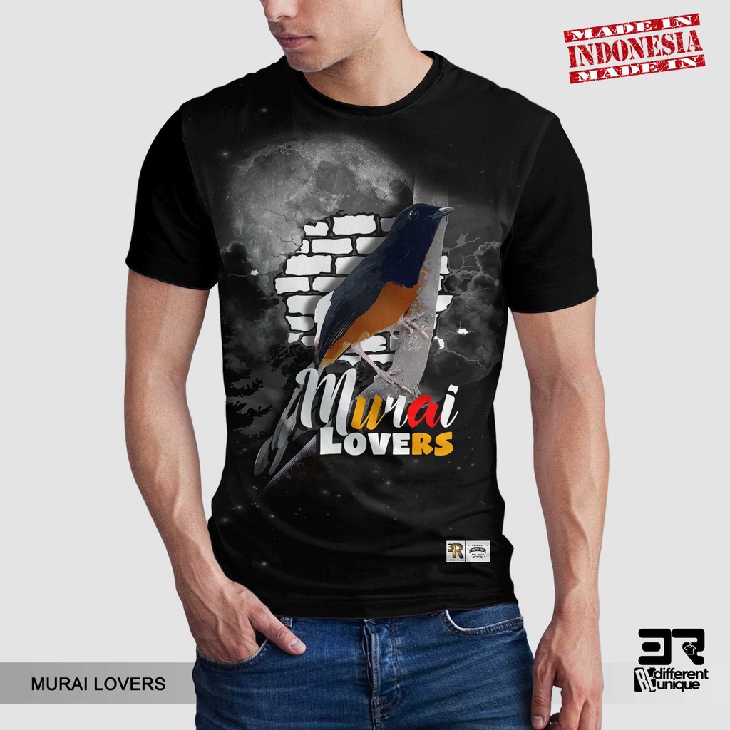 [ COD ] KAOS PRINTING GAMBAR BURUNG MURAI LOVERS - BAJU DISTRO ORIGINAL GAMBAR HEWAN KUCICA SHAMAS B