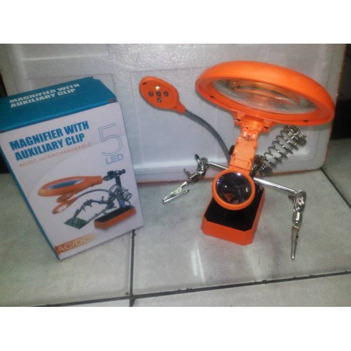 penjepit pcb led kaca pembesar TE-800
