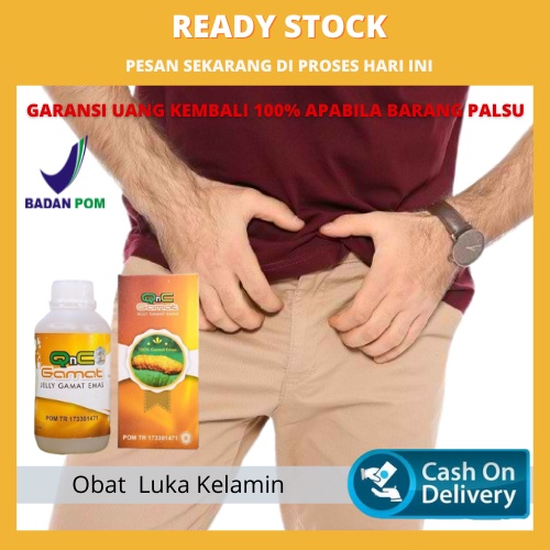 Obat Herbal Untuk Luka Kelamin, Kelamin Lecet, Antibiotik Luka Kelamin Pria/Wanita Qnc Jelly Gamat