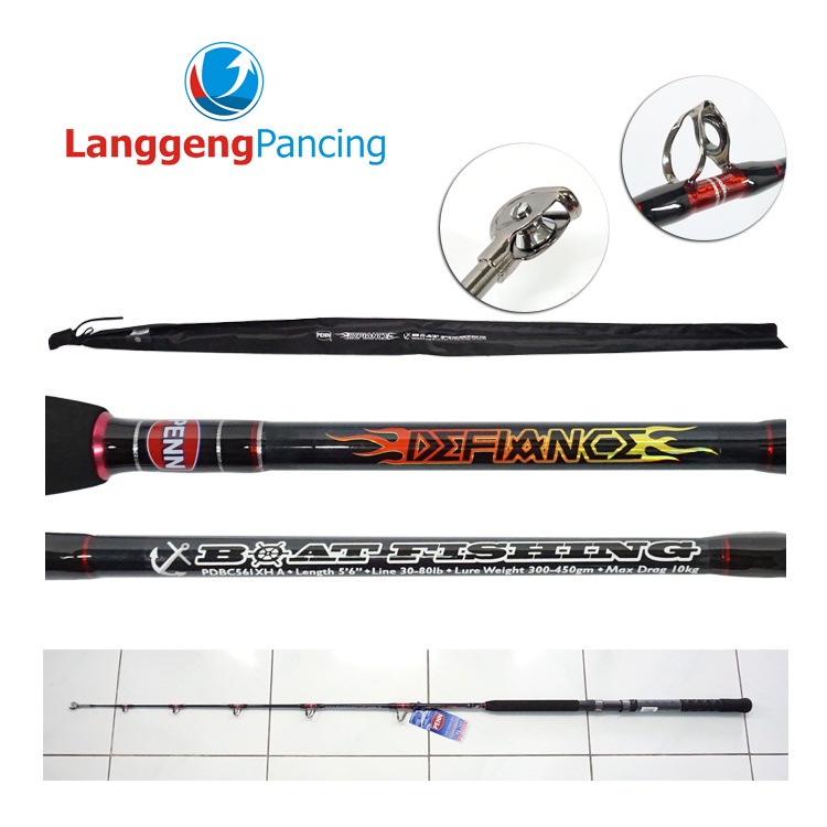 Joran Troling Penn Deviance 561XH 601MH 601H Pack Pipa PVC