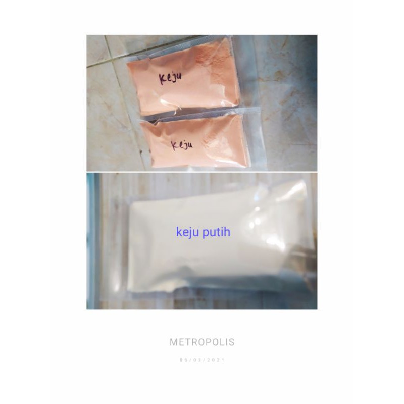 

Bubuk tabur keju orange dan keju putih ( mohon membaca sebelum order )