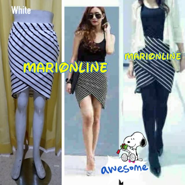 Rok pendek tulip salur