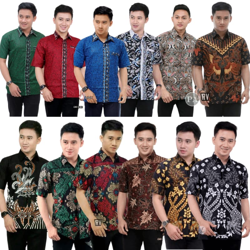 PROMO KEMEJA BATIK LENGAN PENDEK MASA KINI TERMURAH DAN TERBARU