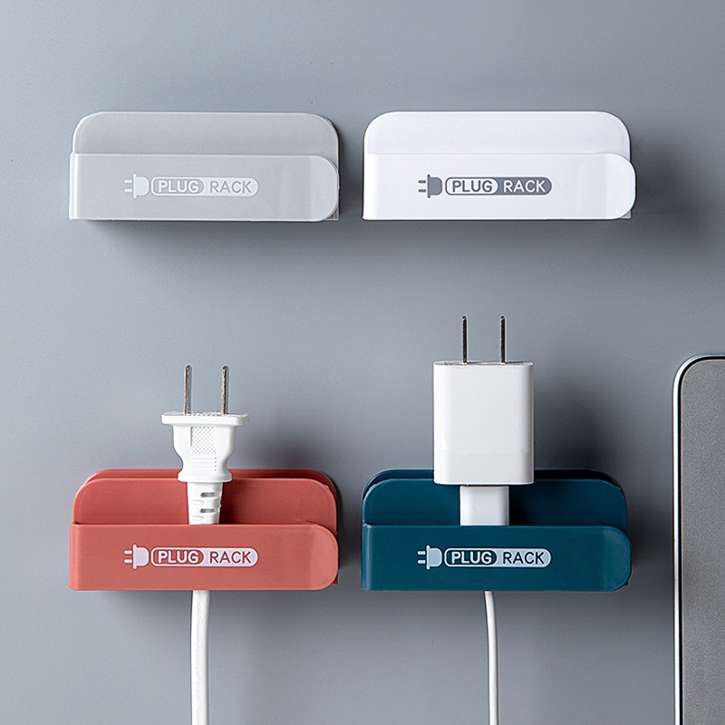 Multifunctional Free-punching Plug Storage Rack