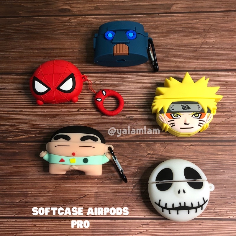 Case Airpods Pro Karakter Kartun 3D Softcase Mandalorian Spongebob Avatar Xbox Nintendo Shinchan (Bisa COD)