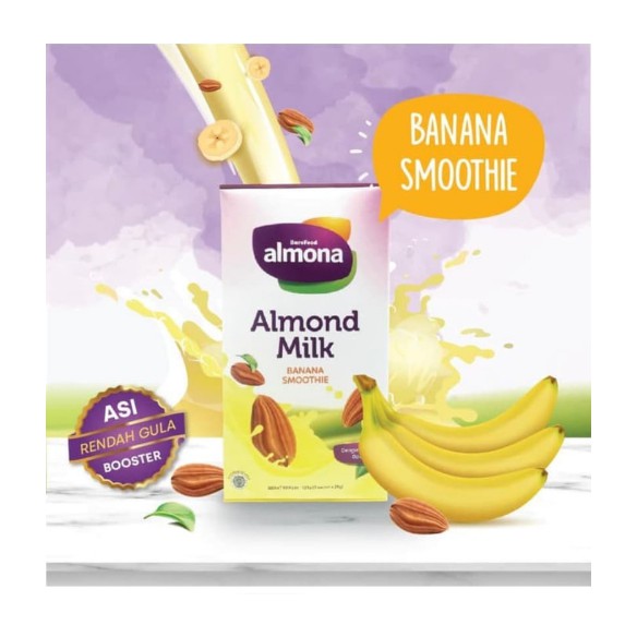 ALMONA Almond Milk Powder ASI BOOSTER with Daun Katuk - Banana