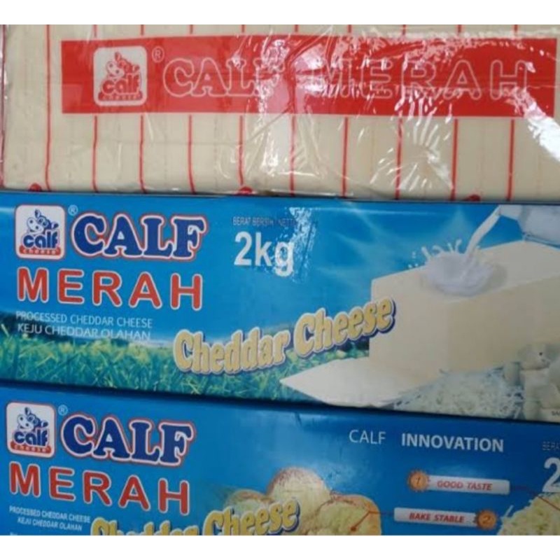 

Keju Calf Merah/ Keju Cheddar Olahan 2 kg