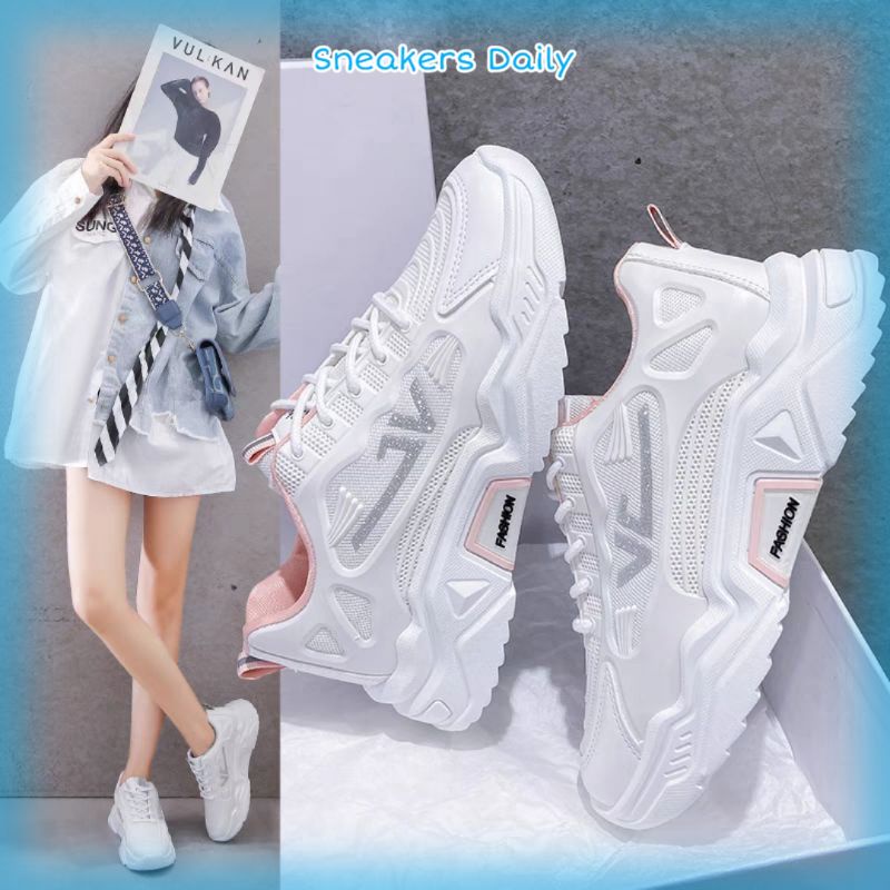 COD SD F-7 Sepatu Sneakers Premium Korea Style Sepatu Sport Wanita import Sepatu Lari Cewek Cantik Murah