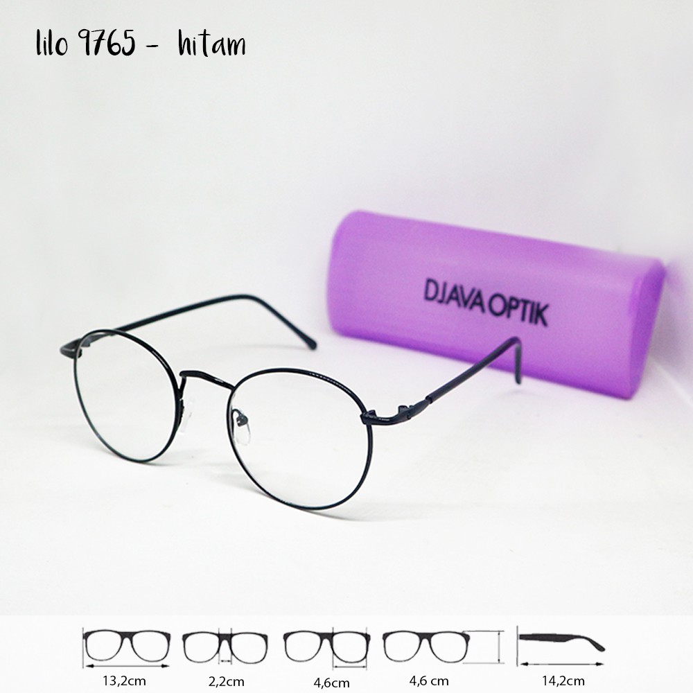 Paket lensa minus antiradiasi - frame kacamata pria wanita vintage ursula